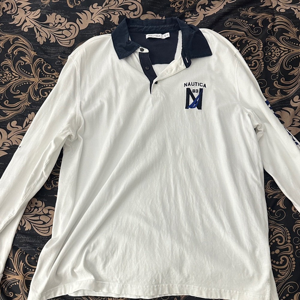 Nautica Men's Polo in White and Navy